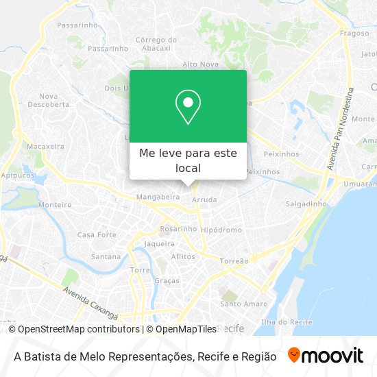 A Batista de Melo Representações mapa