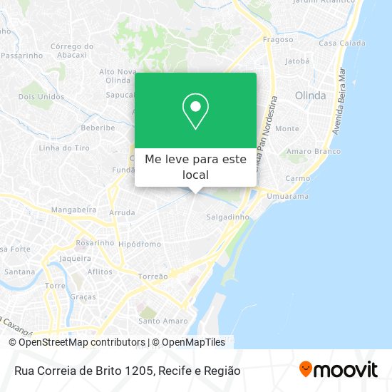 Rua Correia de Brito 1205 mapa