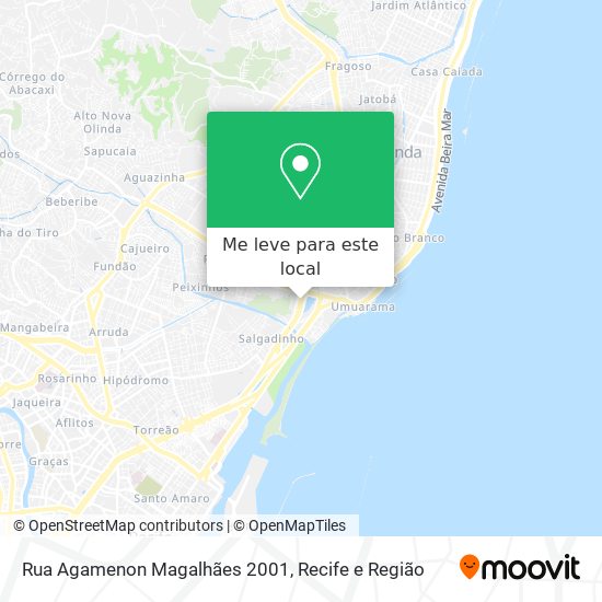 Rua Agamenon Magalhães 2001 mapa