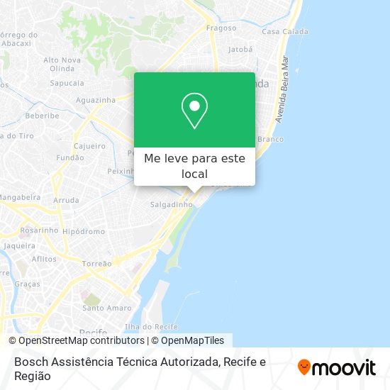 Bosch Assistência Técnica Autorizada mapa