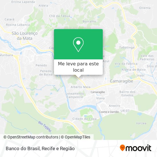 Banco do Brasil mapa