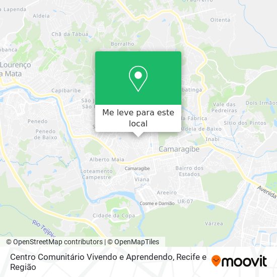 Centro Comunitário Vivendo e Aprendendo mapa