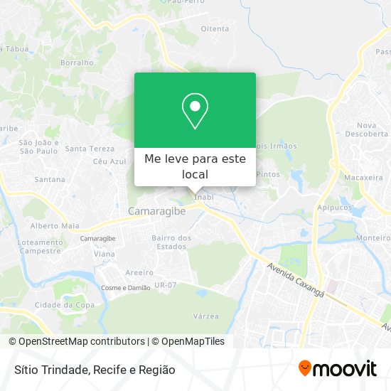 Sítio Trindade mapa