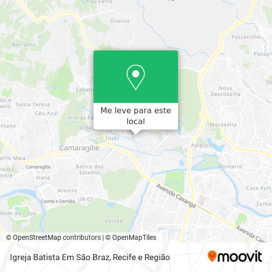 Igreja Batista Em São Braz mapa