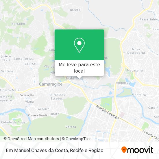 Em Manuel Chaves da Costa mapa