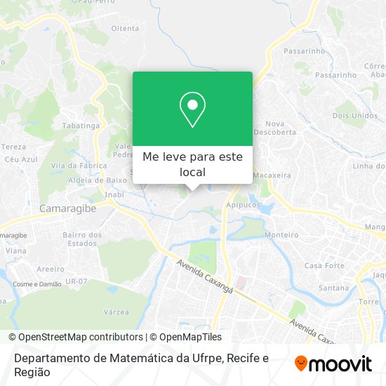 Departamento de Matemática da Ufrpe mapa