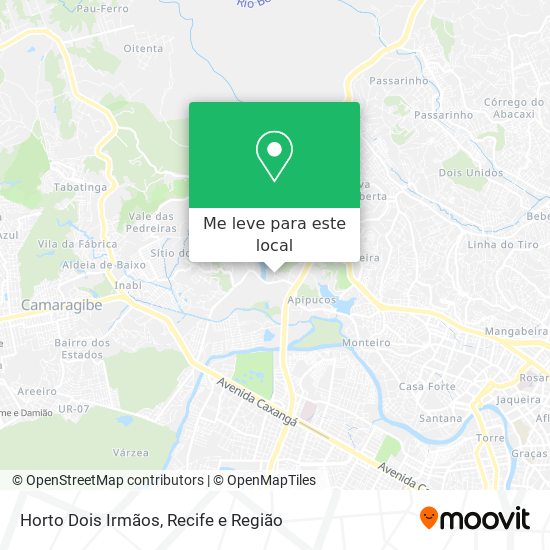 Horto Dois Irmãos mapa