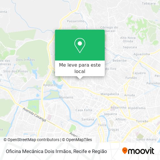 Oficina Mecânica Dois Irmãos mapa