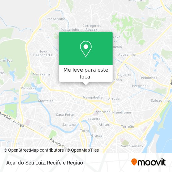 Açaí do Seu Luiz mapa
