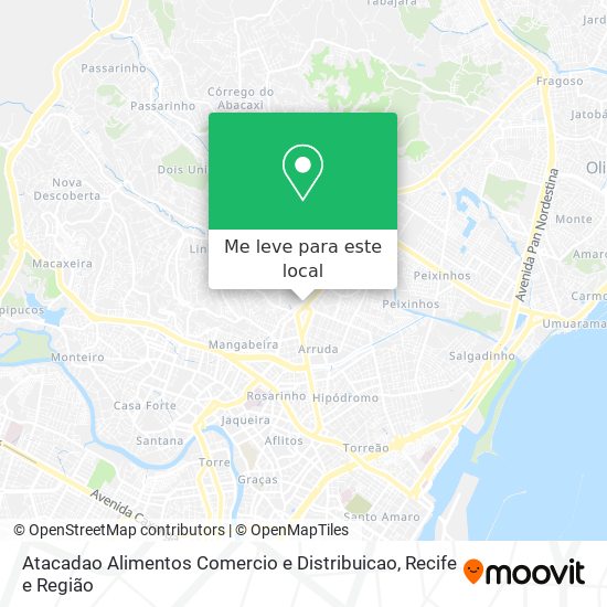 Atacadao Alimentos Comercio e Distribuicao mapa