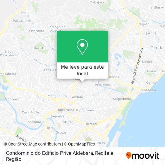 Condominio do Edificio Prive Aldebara mapa