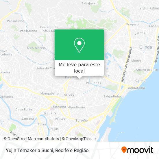 Yujin Temakeria Sushi mapa