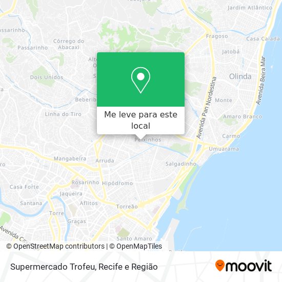 Supermercado Trofeu mapa