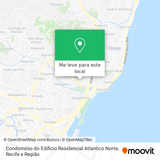 Condominio do Edificio Residencial Atlantico Norte mapa