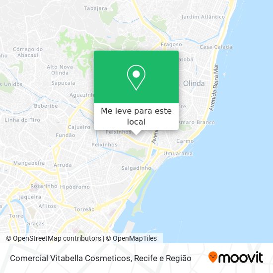 Comercial Vitabella Cosmeticos mapa