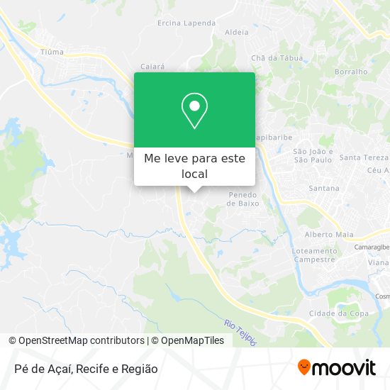 Pé de Açaí mapa