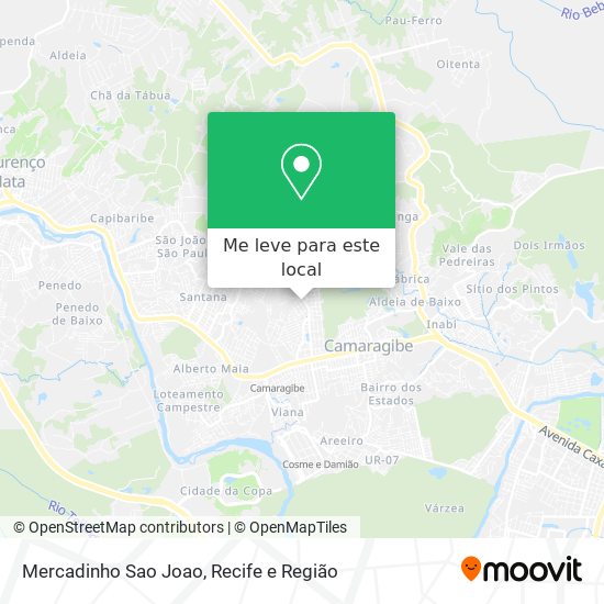 Mercadinho Sao Joao mapa