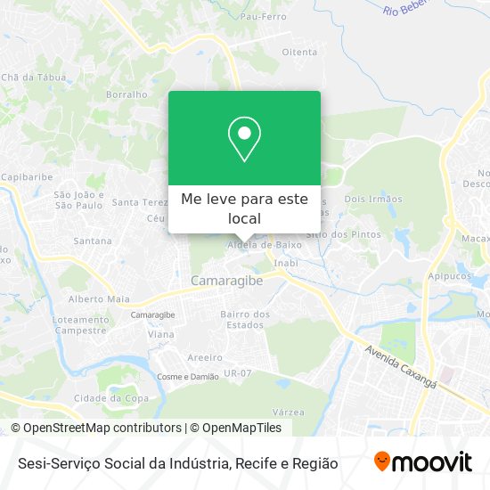 Sesi-Serviço Social da Indústria mapa