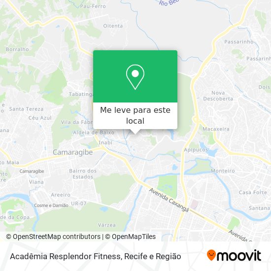 Acadêmia Resplendor Fitness mapa