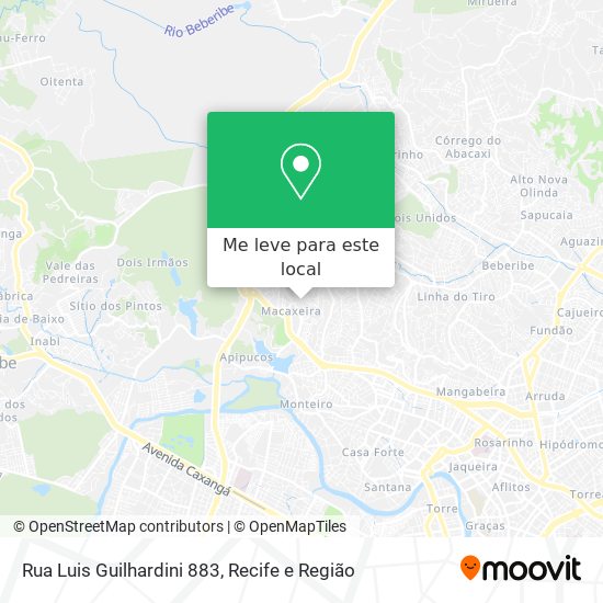 Rua Luis Guilhardini 883 mapa