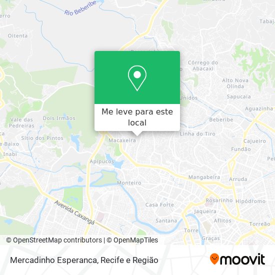 Mercadinho Esperanca mapa