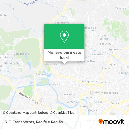 R. T. Transportes mapa