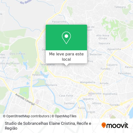 Studio de Sobrancelhas Elaine Cristina mapa