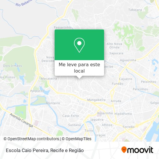 Escola Caio Pereira mapa