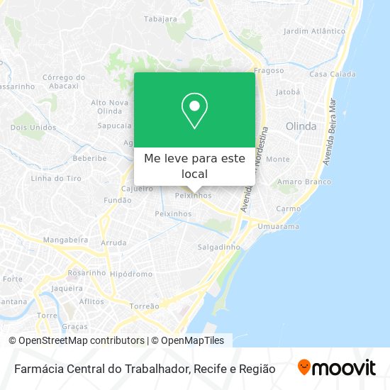 Farmácia Central do Trabalhador mapa
