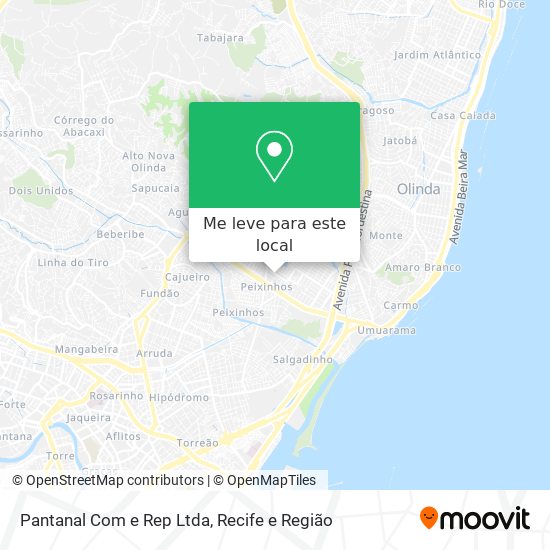 Pantanal Com e Rep Ltda mapa