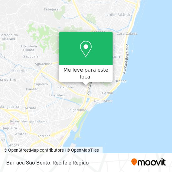 Barraca Sao Bento mapa