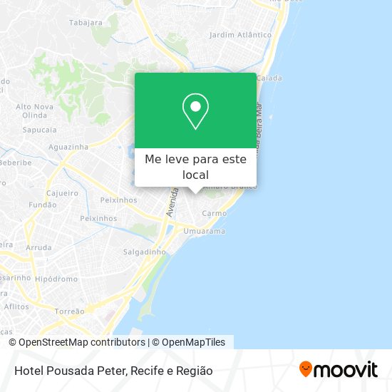 Hotel Pousada Peter mapa