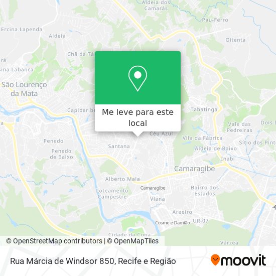 Rua Márcia de Windsor 850 mapa