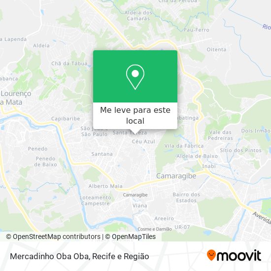 Mercadinho Oba Oba mapa
