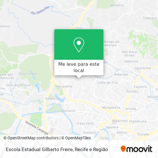 Escola Estadual Gilberto Freire mapa