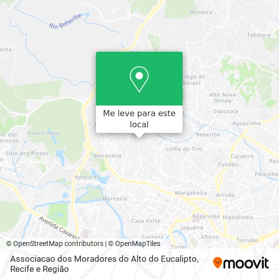 Associacao dos Moradores do Alto do Eucalipto mapa
