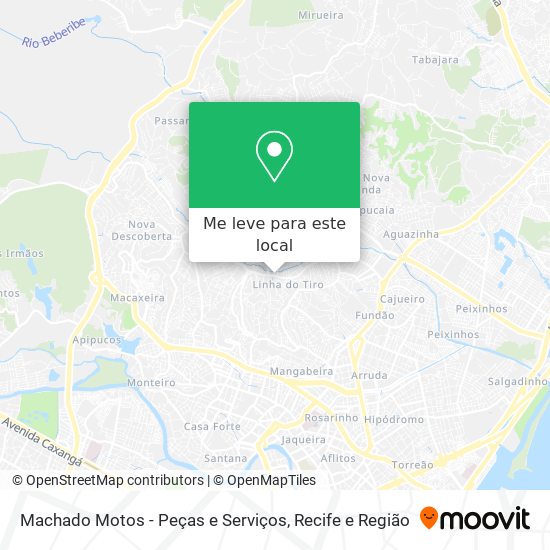 Machado Motos - Peças e Serviços mapa