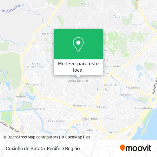Coxinha de Batata mapa