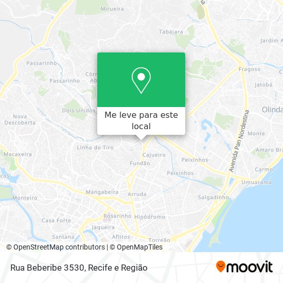 Rua Beberibe 3530 mapa