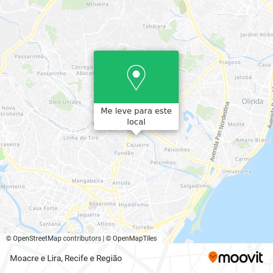 Moacre e Lira mapa