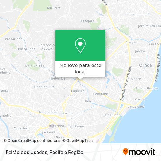 Feirão dos Usados mapa