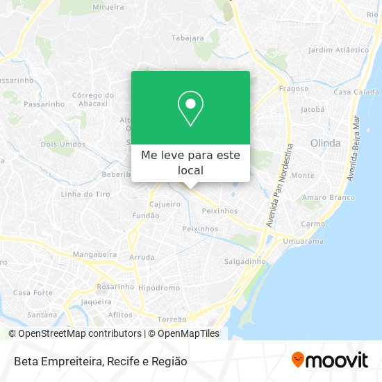 Beta Empreiteira mapa