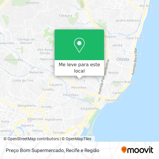 Preço Bom Supermercado mapa