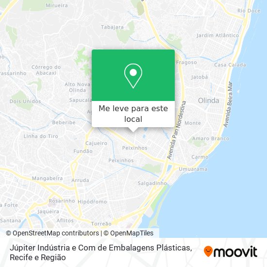 Júpiter Indústria e Com de Embalagens Plásticas mapa