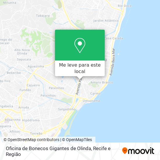 Oficina de Bonecos Gigantes de Olinda mapa