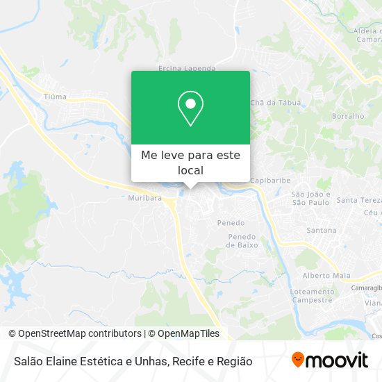 Salão Elaine Estética e Unhas mapa