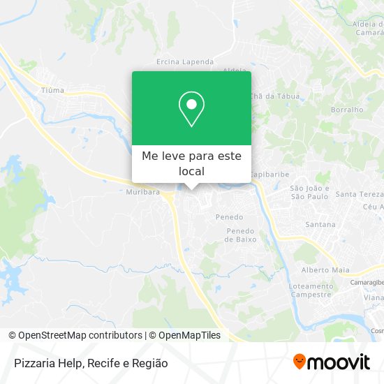Pizzaria Help mapa