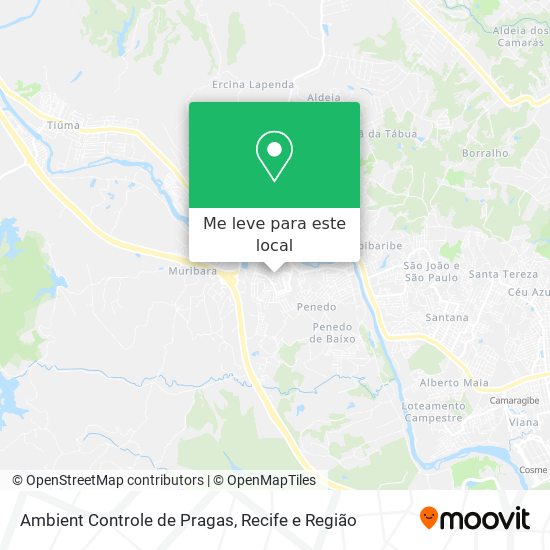 Ambient Controle de Pragas mapa