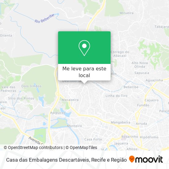 Casa das Embalagens Descartáveis mapa
