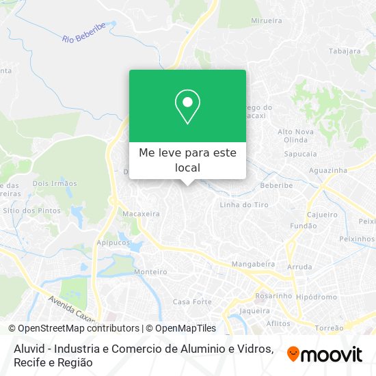 Aluvid - Industria e Comercio de Aluminio e Vidros mapa